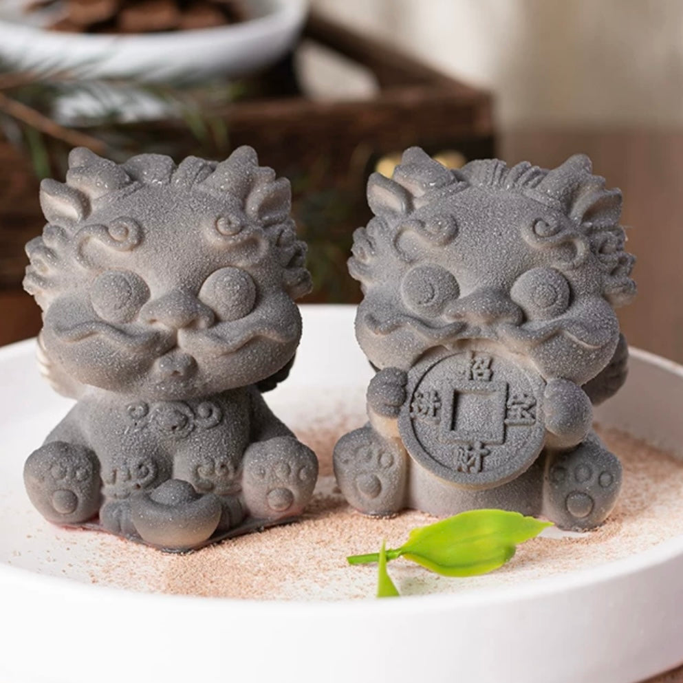 一對招財龍矽膠模丨Pair of Dragon Silicon Mold